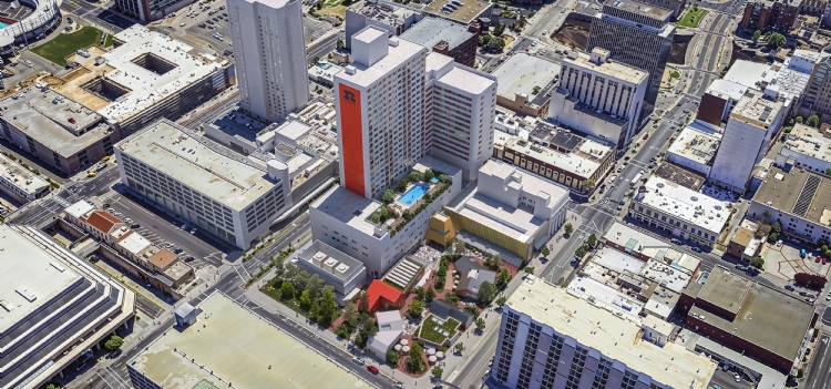 New renderings for Reno Revival present a much different vision for the project, plus new architect and new GC announced